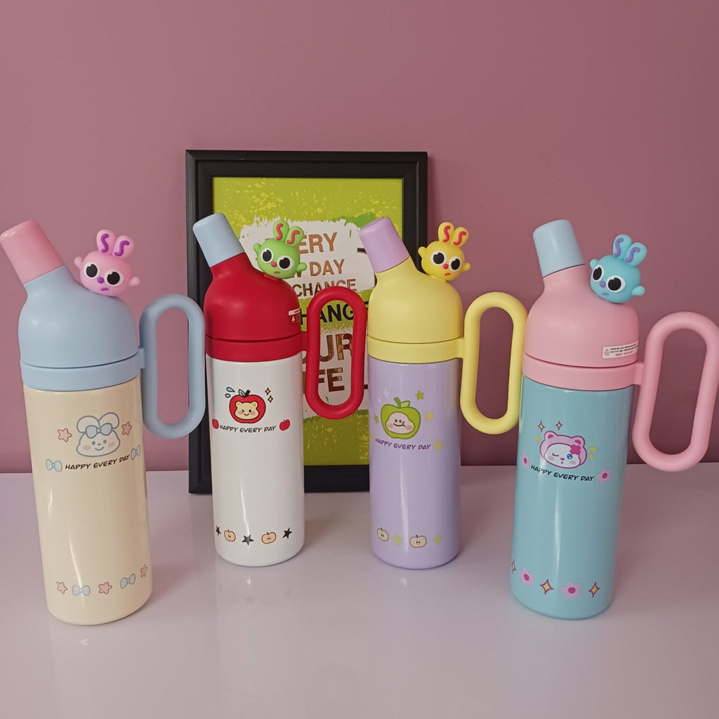 Happy Every Day Insulated Bottle with Straw | 800 ml