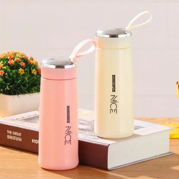 Nice Vacuum Insulated Glass Water Bottle – 400 ml | BPA-Free