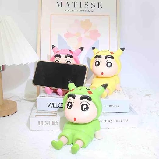 Shinchan Phone Stand - Pokemon Edition | Cute Decor Figure