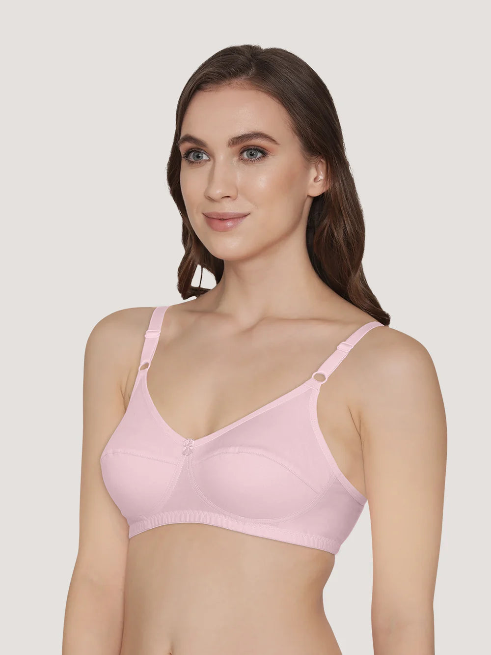 K LINGERIE Manvi Women's Non Padded Wirefree Cotton Everyday Bra (Kalyani)