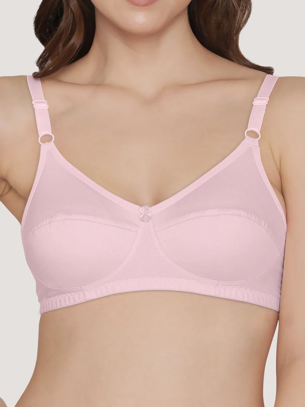 K LINGERIE Manvi Women's Non Padded Wirefree Cotton Everyday Bra (Kalyani)