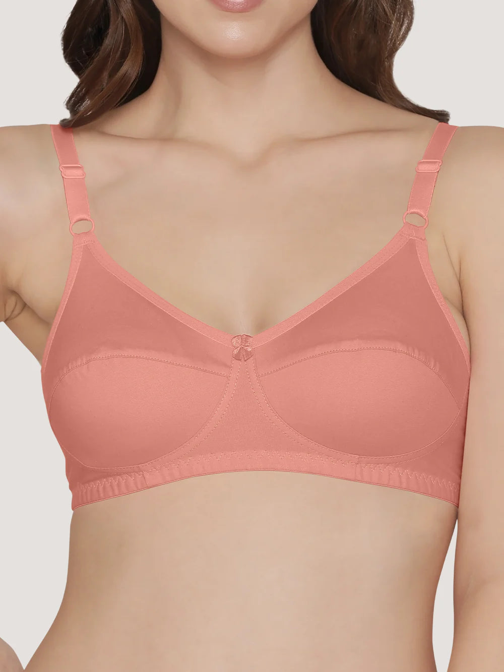 K LINGERIE Manvi Women's Non Padded Wirefree Cotton Everyday Bra (Kalyani)