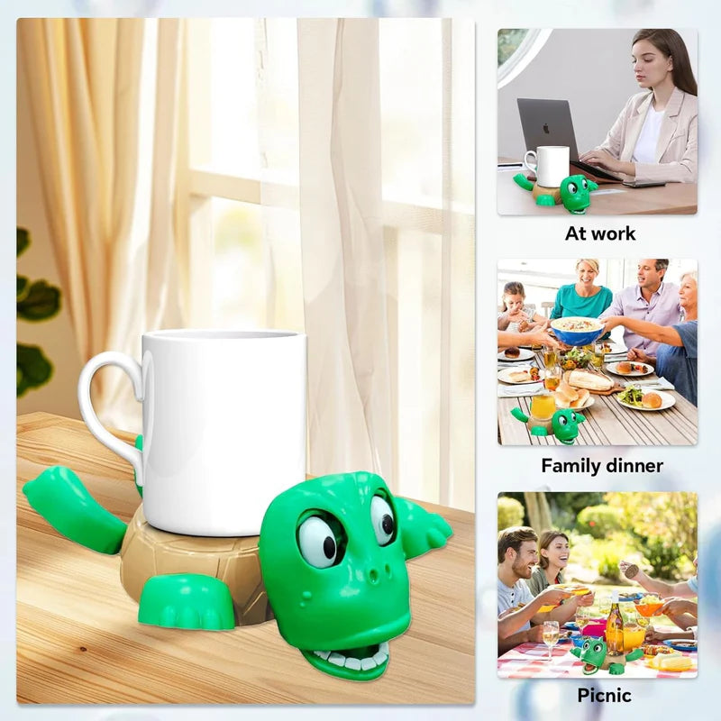Turtle Cup Holder, Turtle Coaster with Funny Expression