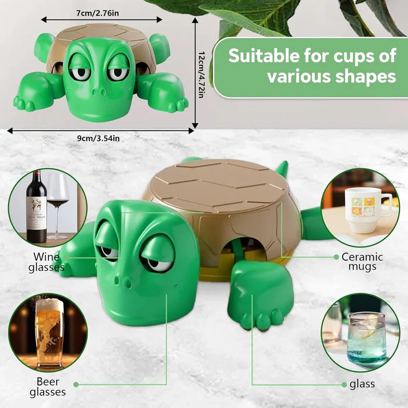 Turtle Cup Holder, Turtle Coaster with Funny Expression