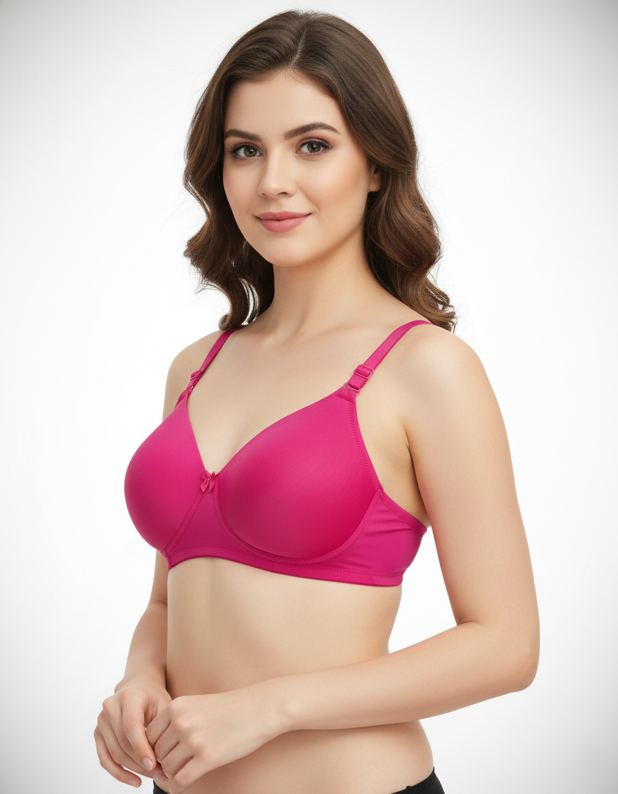 ILARIA Golden Padded Non-Wired Full Coverage T-Shirt Bra