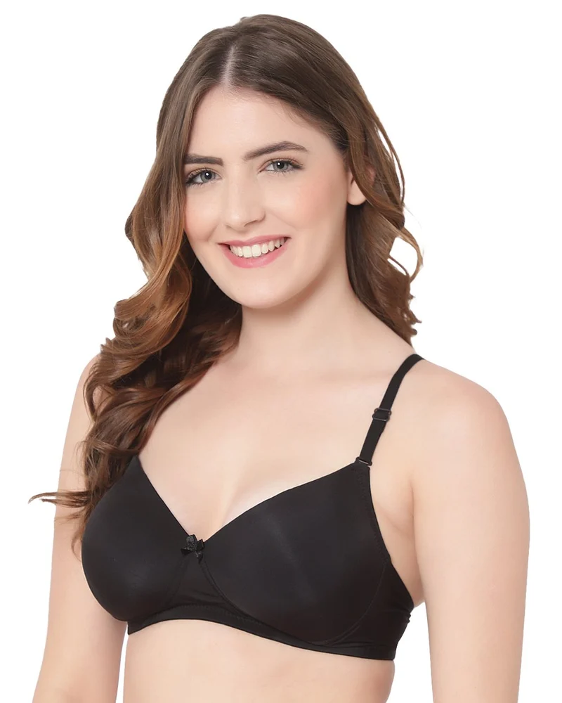 ILARIA Golden Padded Non-Wired Full Coverage Multiway T-shirt Bra