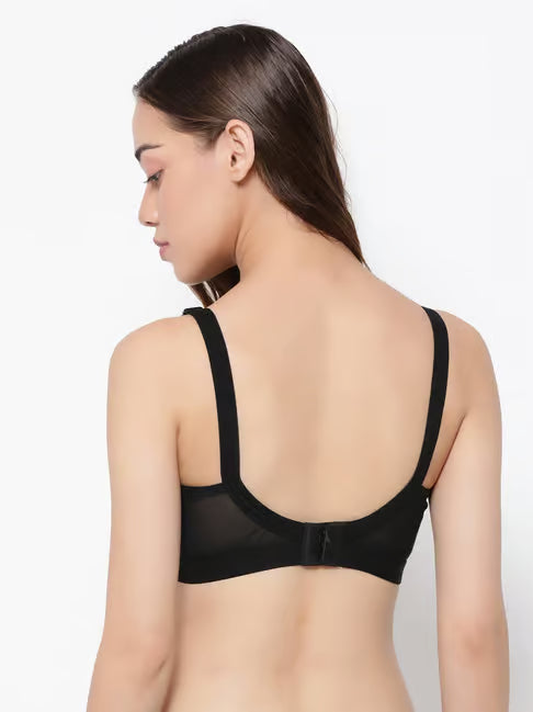 Non Padded Non Wired Spacer Cup Full Coverage Bra - Cotton