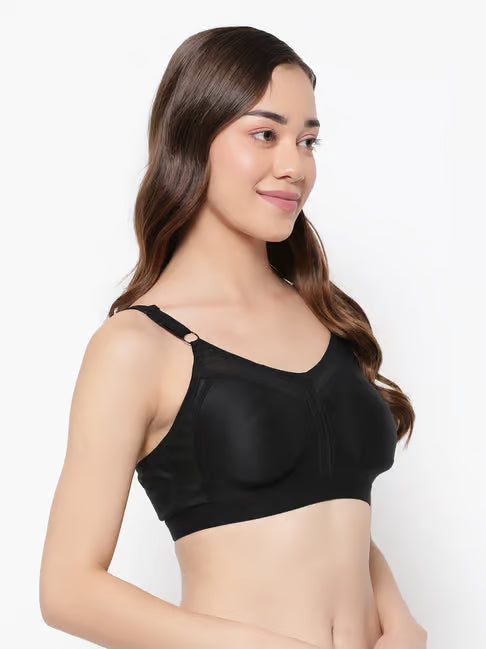 Non Padded Non Wired Spacer Cup Full Coverage Bra - Cotton
